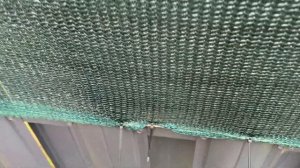 Как закрепить затеняющую , фасадную сетку