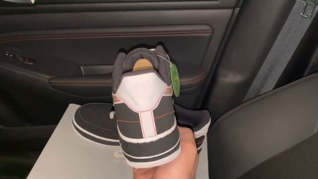 Nike Air Force 1 Exposed Stitching Schematic Black shoes смотреть онлайн