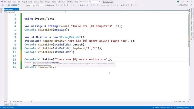 18. String Format in C# | شرح سي شارب | C# Course For Beginners in Arabic смотреть онлайн