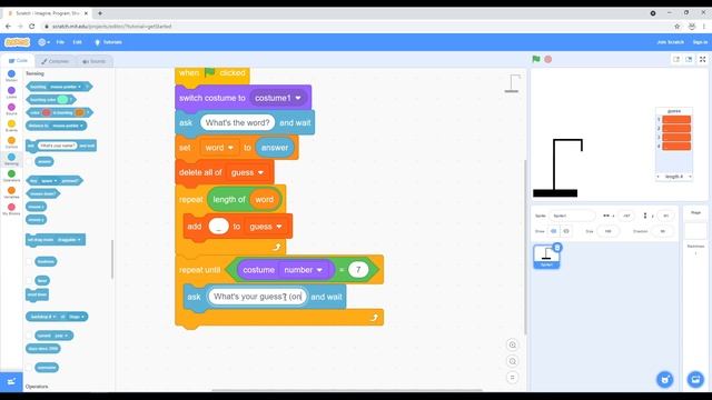 How To Make Hangman In Scratch | Scratch Game смотреть онлайн