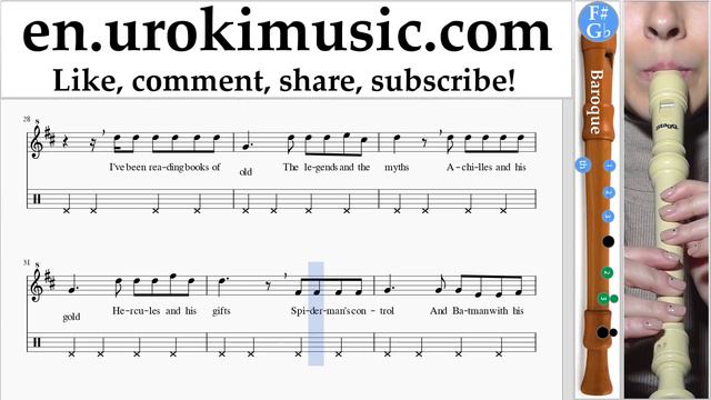 How to Play Recorder (B.) The Chainsmokers & Coldplay - Something Just Like This Tabs Part#2 um-i35 смотреть онлайн