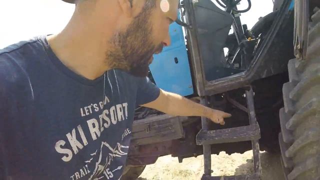 Обработка поля на беларусе 1221 с грядообразующей фрезой смотреть онлайн