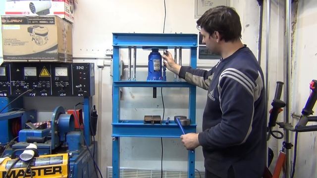 ? Самодельный гаражный пресс смотреть онлайн