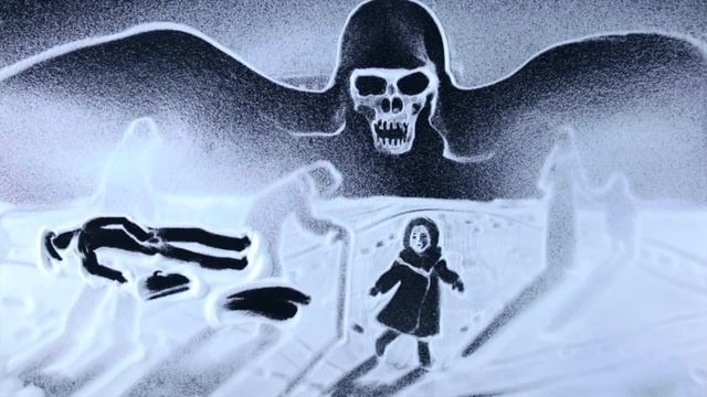 Рисование снегом! "Этого нельзя забыть" (Ксения Симонова) - Snow art "Leningrad" смотреть онлайн