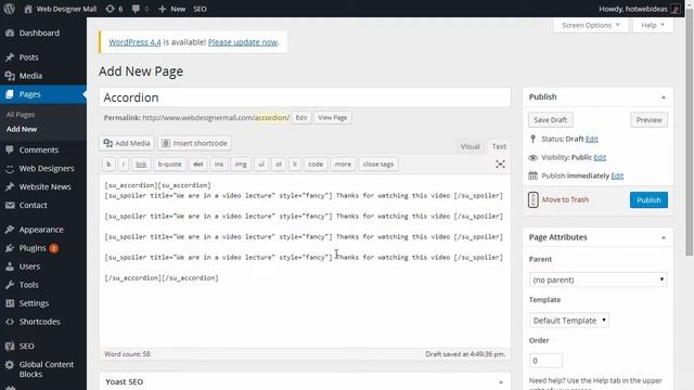 WordPress Shortcodes Ultimate Animated Accordion Part4 смотреть онлайн