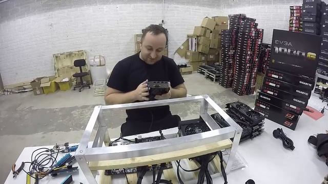 Как собрать ферму для майнинга на 6 видеокарт RADEON RX 470 4GB Подробная инструкция смотреть онлайн