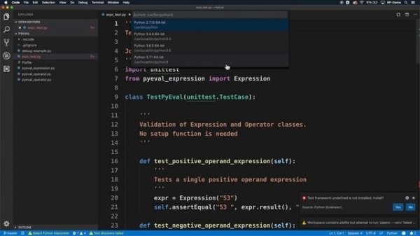 Python Unit Testing With VS Code