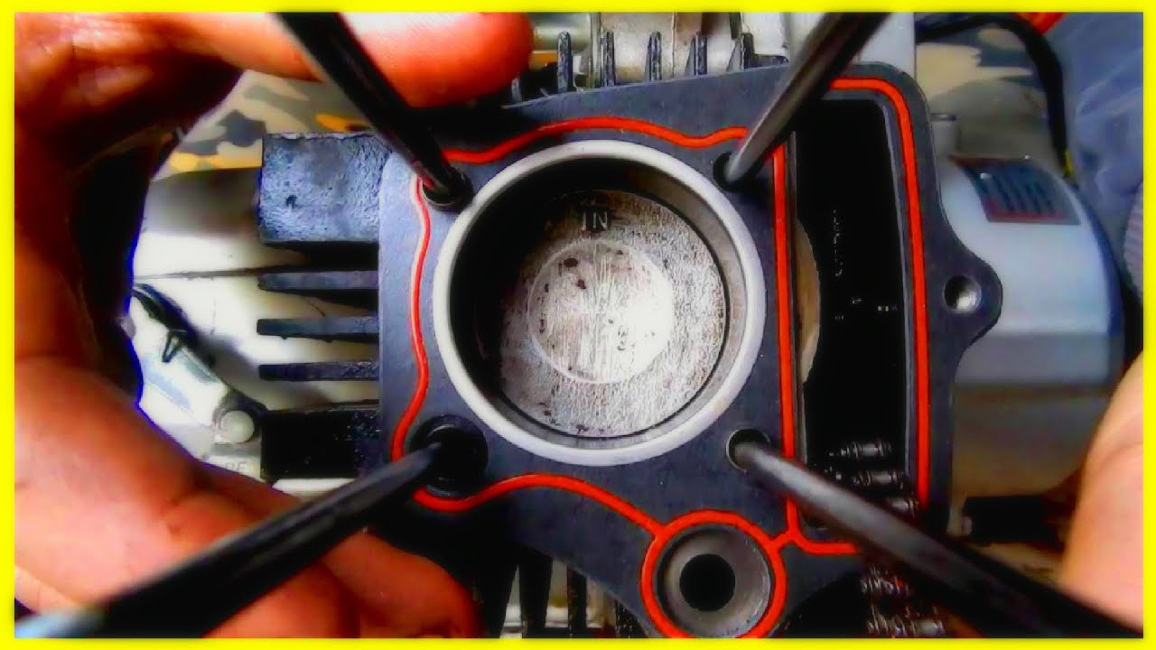 Как ЗАМЕНИТЬ ПРОКЛАДКУ под ГОЛОВКОЙ на МОПЕДЕ 50-125сс / Как выставить метки ГРМ на Альфа/Дельта