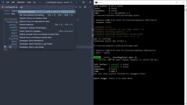 Test Driven Development - TDD with Node js Express смотреть онлайн