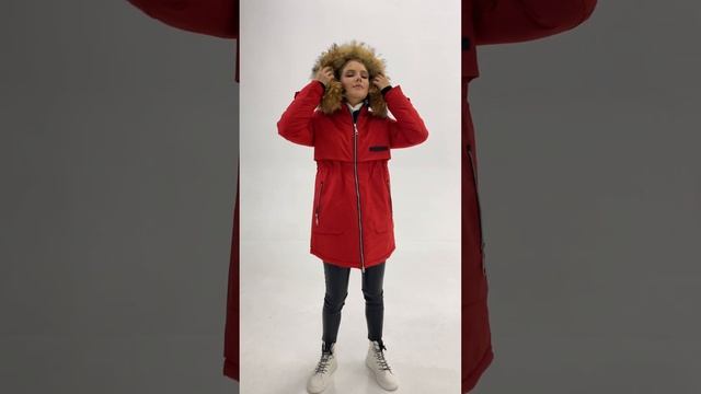 Зимнее женское п/пальто OHARA на био-пухе, артикул CB-22508R смотреть онлайн