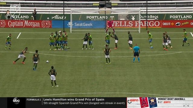 GOAL | Bill Tuiloma delivers a free kick goal in stoppage time смотреть онлайн