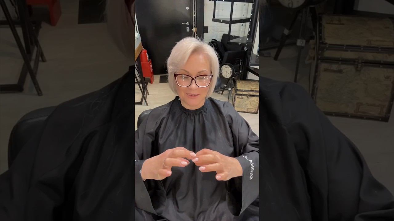 Каре с челкой набок после 45 лет смотреть онлайн