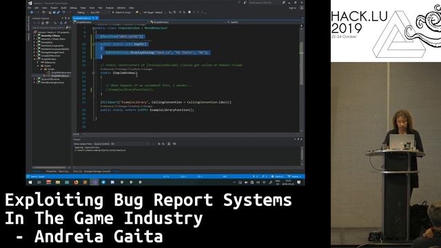 Exploiting Bug Report Systems In The Game Industry - Andreia Gaita смотреть онлайн