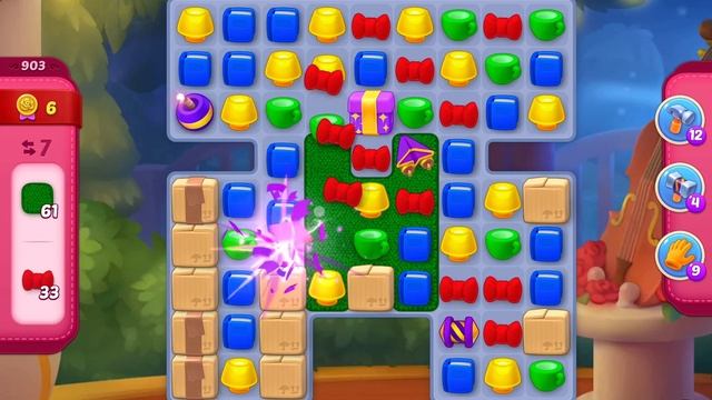 HomeScapes Level 903 no boosters (14 moves) смотреть онлайн