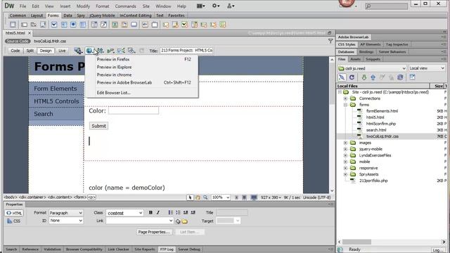 HTML5 Controls смотреть онлайн