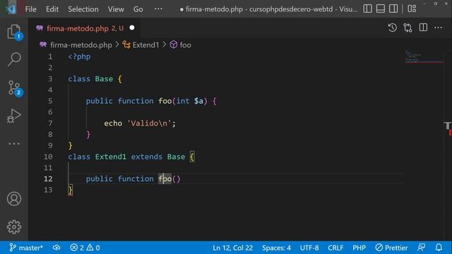 Overriding en PHP | Firma de métodos en PHP - Declaration of .. must be compatible with .. PHP смотреть онлайн