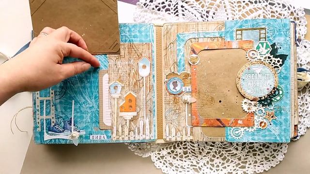 Яркий фотоальбом для мальчика. Обзор. #скрапбукинг #scrapbooking