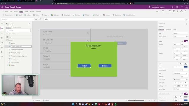 How to Create a Pop-Up Window and Remove a Record | Microsoft PowerApps | 2022 Tutorial смотреть онлайн