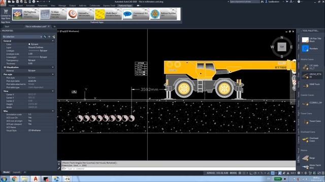 Lift Plan Generator wizard, ground dynamic block смотреть онлайн