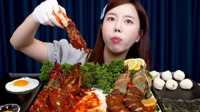 역대급 밥도둑 ? 킹타이거 간장새우장 & 양념새우장 먹방 레시피 Giant Marinated King Tiger Shirmp Recipe Mukbang ASMR Ssoyoung