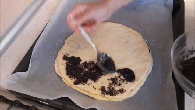 Пышный пирог с маком Дрожжевые булочки с маком Красивая выпечка рецепт смотреть онлайн