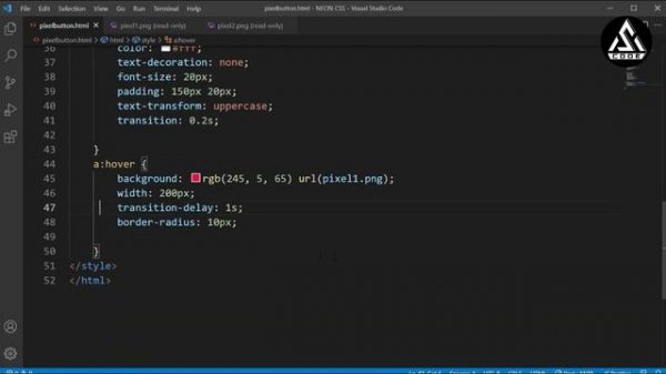 CSS Pixel Animation Button - Using HTML and CSS