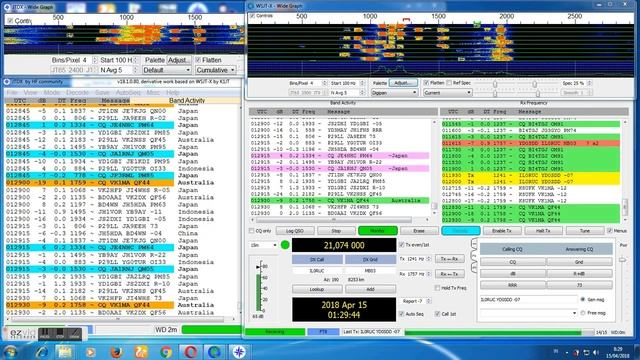 Side by Side JTDX & WSJT смотреть онлайн