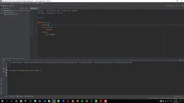 Python3 | Bölüm22 | pass, break, continue Deyimleri смотреть онлайн