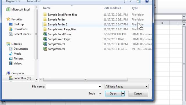 Excel 2010 Open an HTML File in Microsoft Excel смотреть онлайн