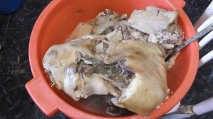 СВАРИЛИ СВИНУЮ ГОЛОВУ И ЧТО ИЗ ЭТОГО ПОЛУЧИЛОСЬ!