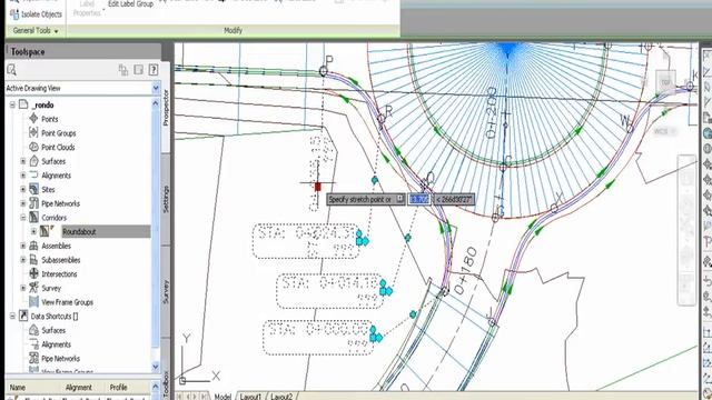 PROCAD NetCafe AutoCAD Civil 3D 2011 - Projektowanie ronda смотреть онлайн