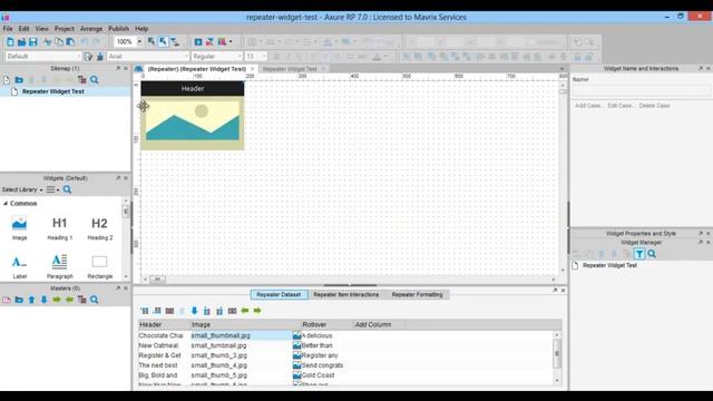 016 - Test Repeater Widget in axure rp смотреть онлайн