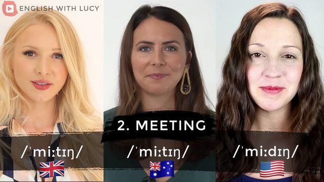 1 LANGUAGE, 3 ACCENTS! UK vs. USA vs. AUS English Pronunciation! смотреть онлайн