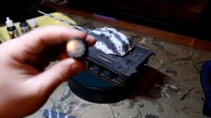 Красим гусеницы для модели танка Е- 75./Paint tracks for tank models E - 75.