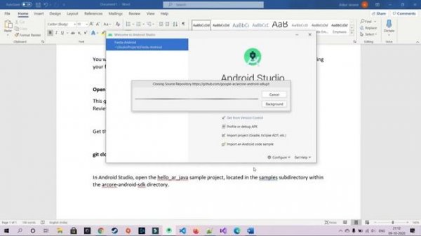 Basic ARCore Android program setup | ARCore on Android with Google quickstart PART 1