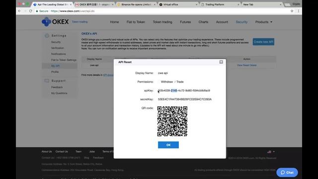 Como añadir OKEX API Key en CWE Trading Center смотреть онлайн