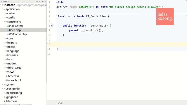 #3 PENGENALAN CONTROLLER Web Programming menggunakan CODEIGNITER | KelasKosong смотреть онлайн