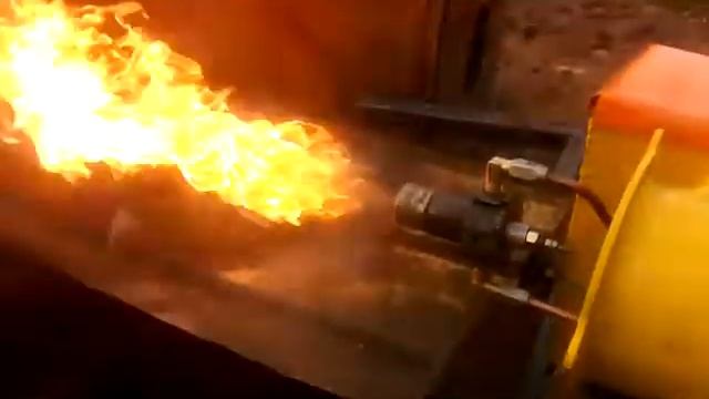 Работа форсунки в режиме открытого пламени