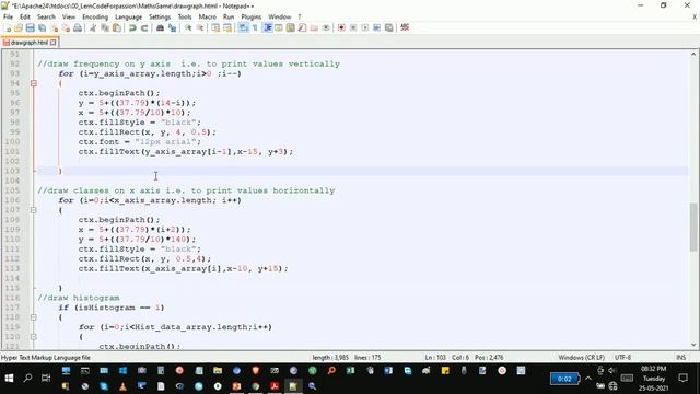 Draw Graph, Histogram and line graph using JavaScript code #lockdownlearncode смотреть онлайн