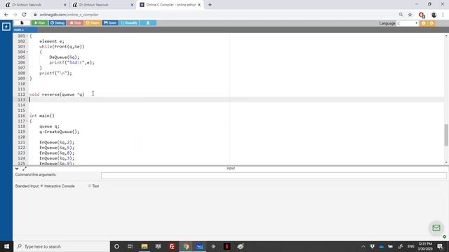 Data structures - Exercise - Reverting a queue смотреть онлайн
