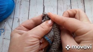 Берет спицами поперечным вязанием