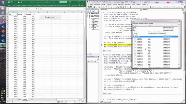 0053. Excel-VBA: Dropdowns synchronisieren mit SQL & ADO смотреть онлайн