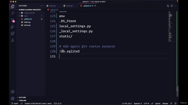 A:11 Um gitignore exclusivo para Django e Python смотреть онлайн