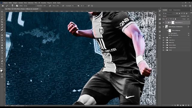 Flyer Jogador de Futebol Tutorial Photoshop - Mbappé смотреть онлайн