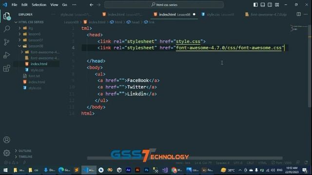 HTML CSS BEGINNER TO ADVANCE LESSON#08 | CSS ICONS | FONT AWESOME ICONS | DOWNLOAD FONT AWESOME CD смотреть онлайн