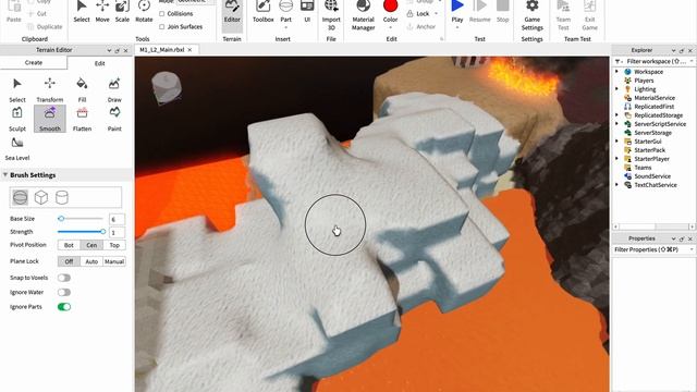 [949]М1У2 Как менять ландшафт в Roblox Studio смотреть онлайн