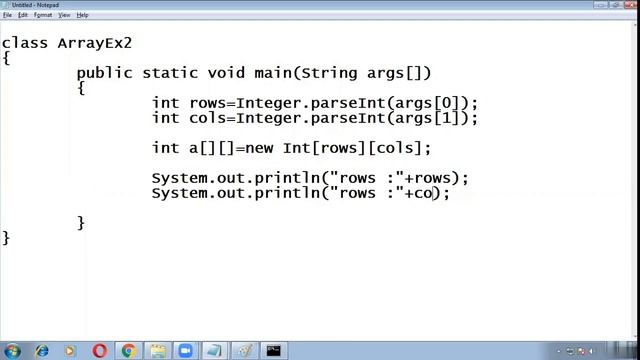 Java Session-14 Double Dimentional Array смотреть онлайн