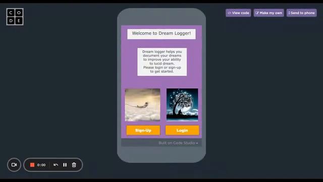 Dream Logger App Demonstration смотреть онлайн
