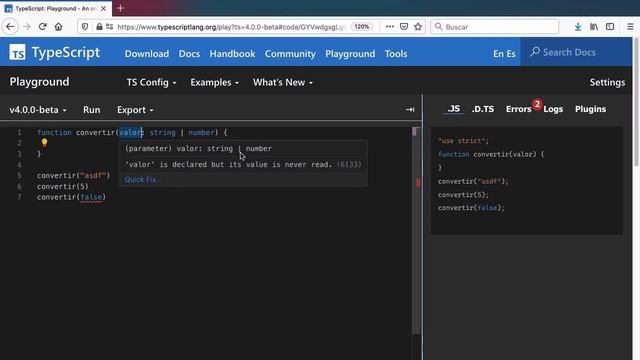 Cómo hacer uniones de tipos en TypeScript смотреть онлайн