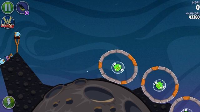 Angry birds space on iPhone gameplay смотреть онлайн